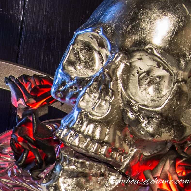 How To Make Metallic Glam Halloween Decor