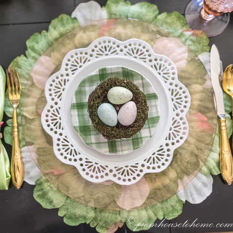 Pink And Green Easter Tablescape (Inspired By Spring)