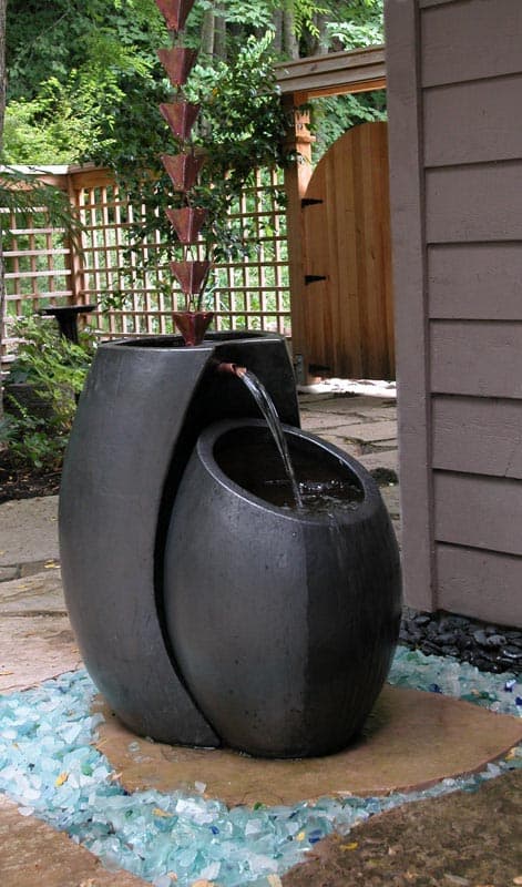 Rain Chain Water Fountain by Phyliss Warman