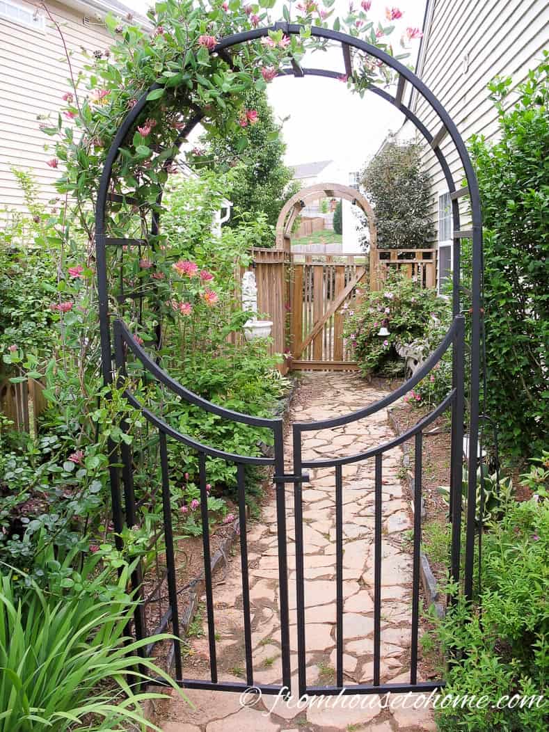 Metal arbors look great