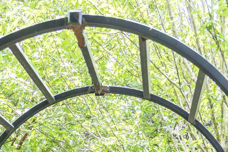 Rust on a metal arbor