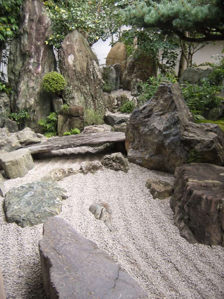 Japanese Garden dry river at Daisen-in