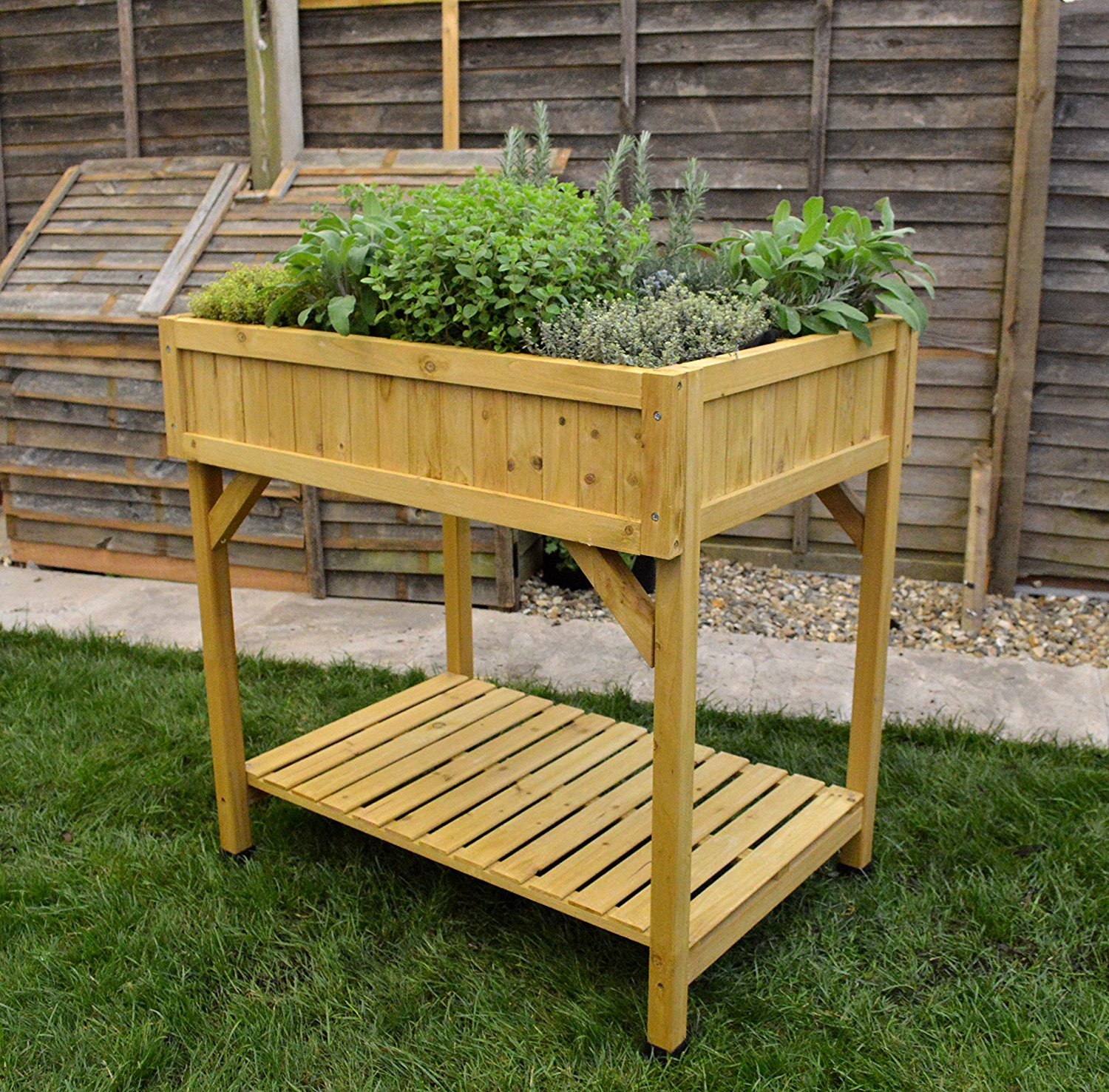 raised herb garden