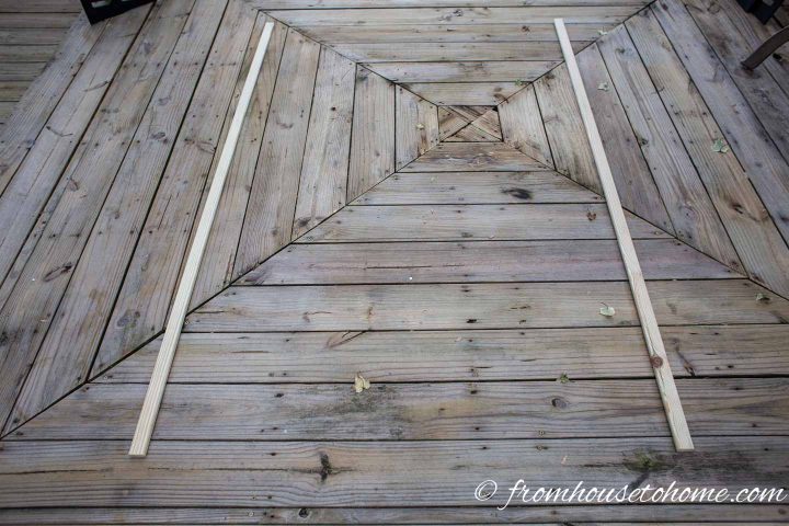 The thin boards for holding the decorative lattice panels together