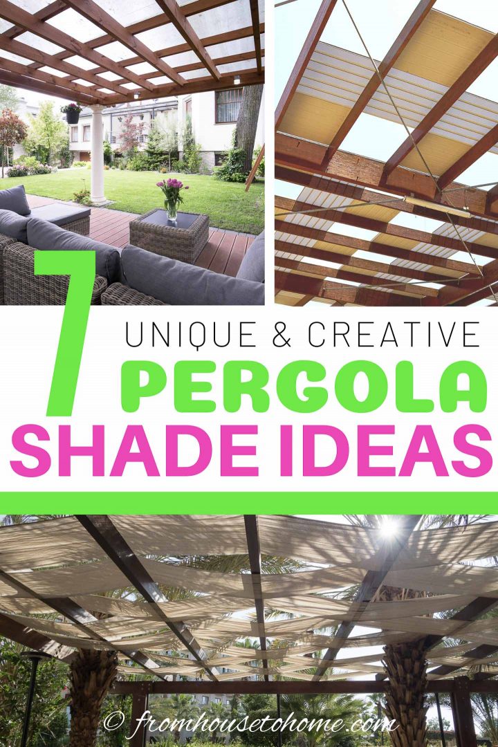 Unique and creative pergola shade ideas