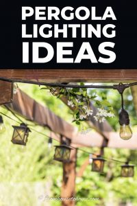Pergola string lighting ideas