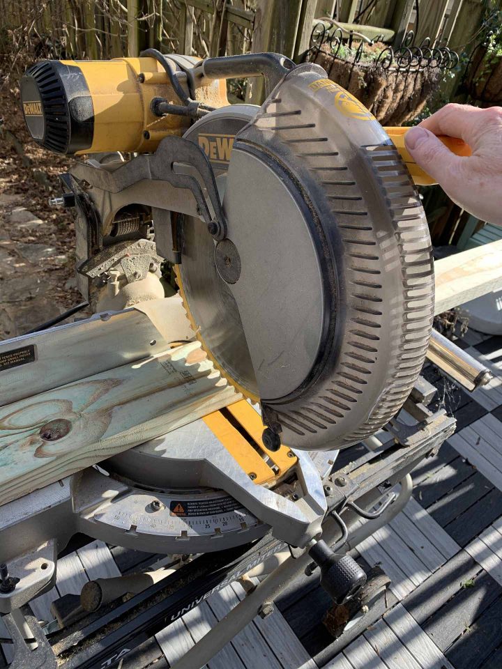 Miter saw cutting boards