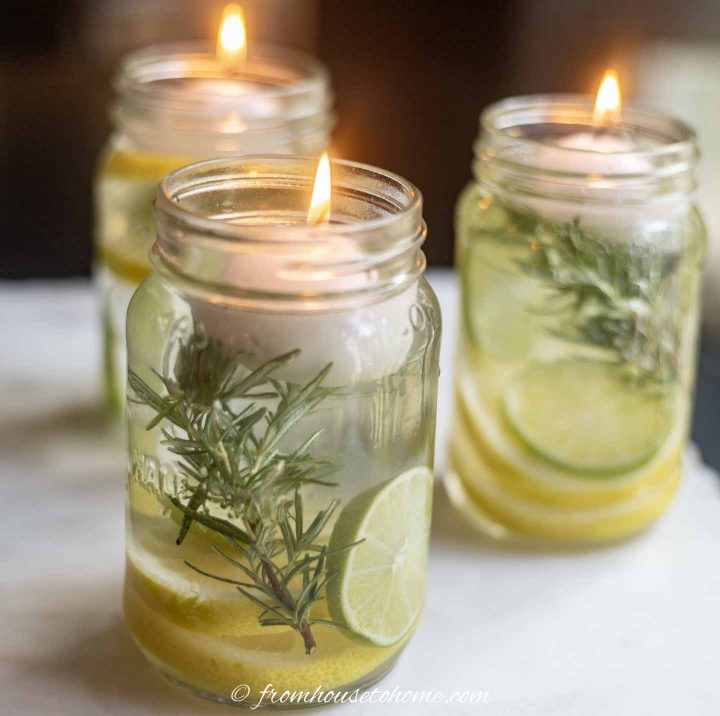 DIY citronella candles
