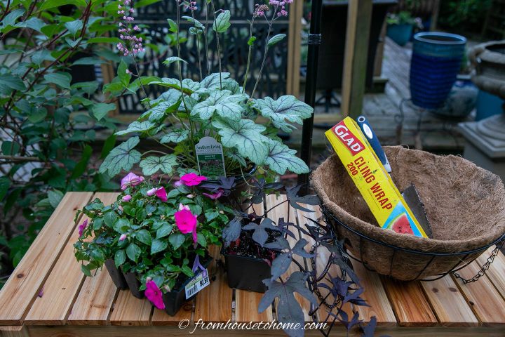 Hanging basket supplies