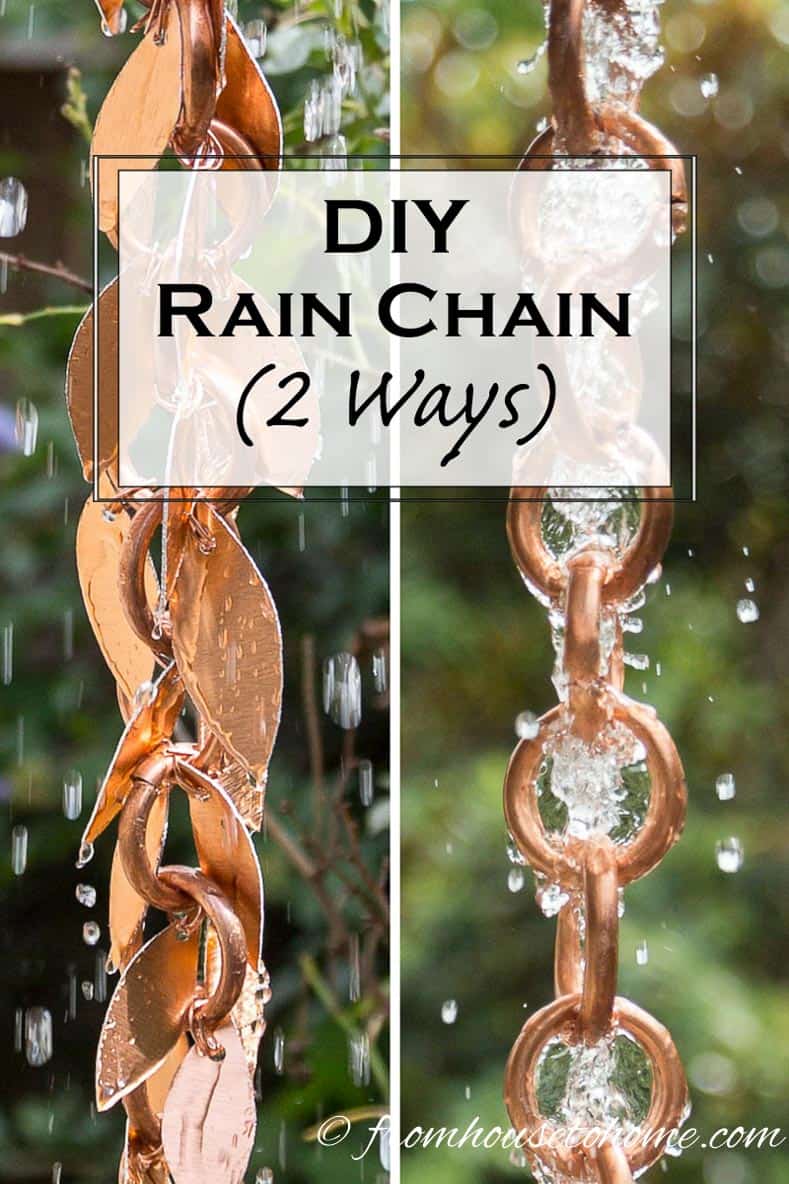 DIY Rain Chain (2 ways)