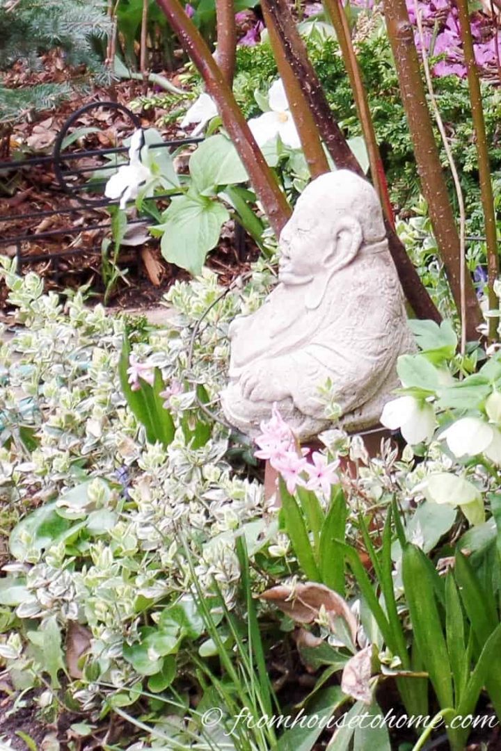 Smaller scale buddha in the garden