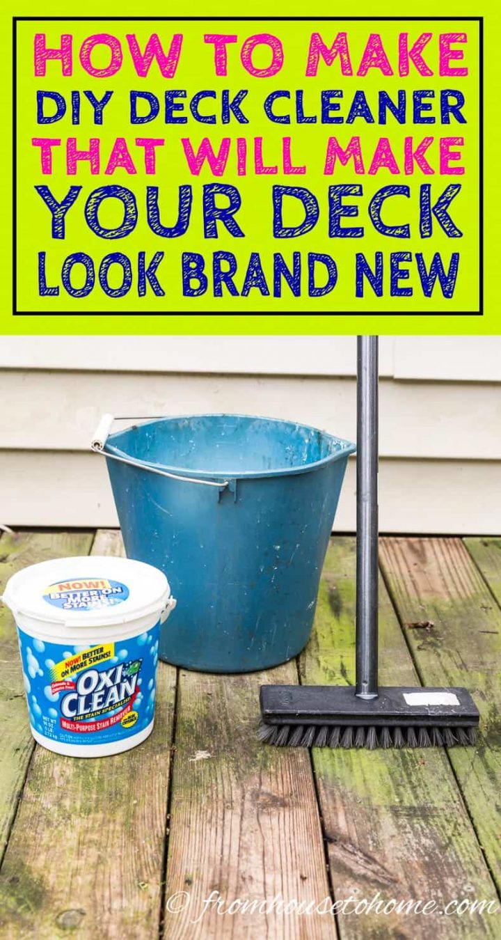 How to make DIY deck cleaner that will make your deck look brand new