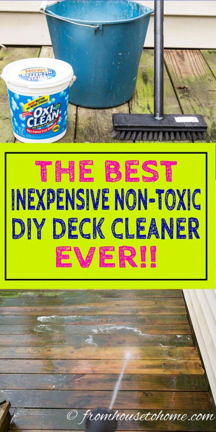 Inexpensive non-toxic homemade deck cleaner