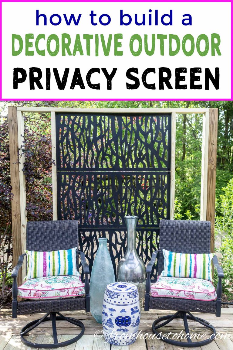 DIY Outdoor Privacy Screen (How To Build A Decorative Screen For Your Garden)