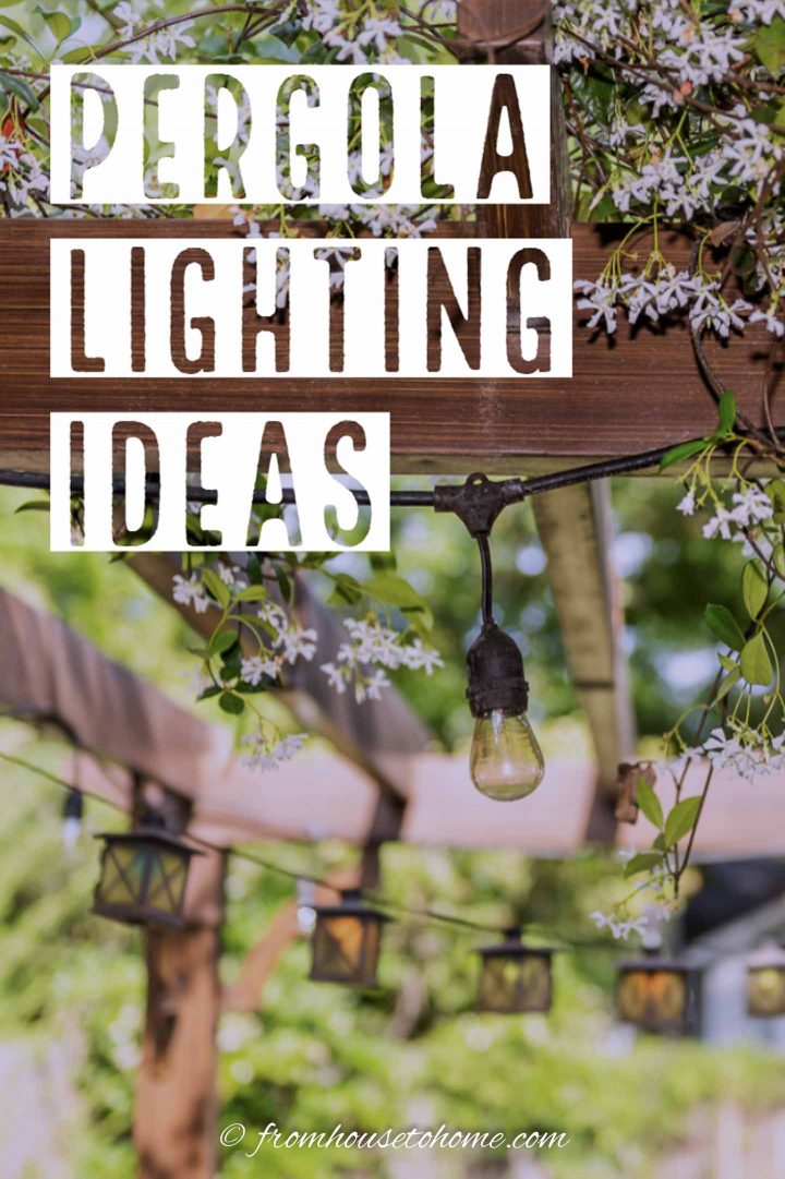 Outdoor pergola lighting ideas