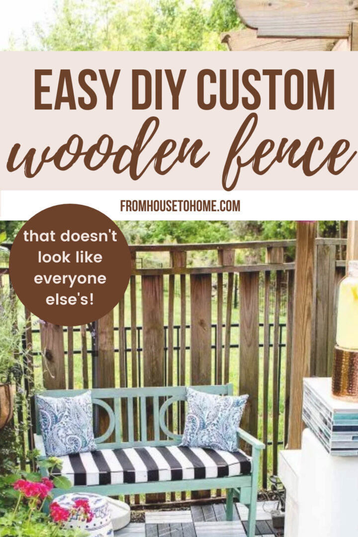 Easy DIY Custom Wooden Fence