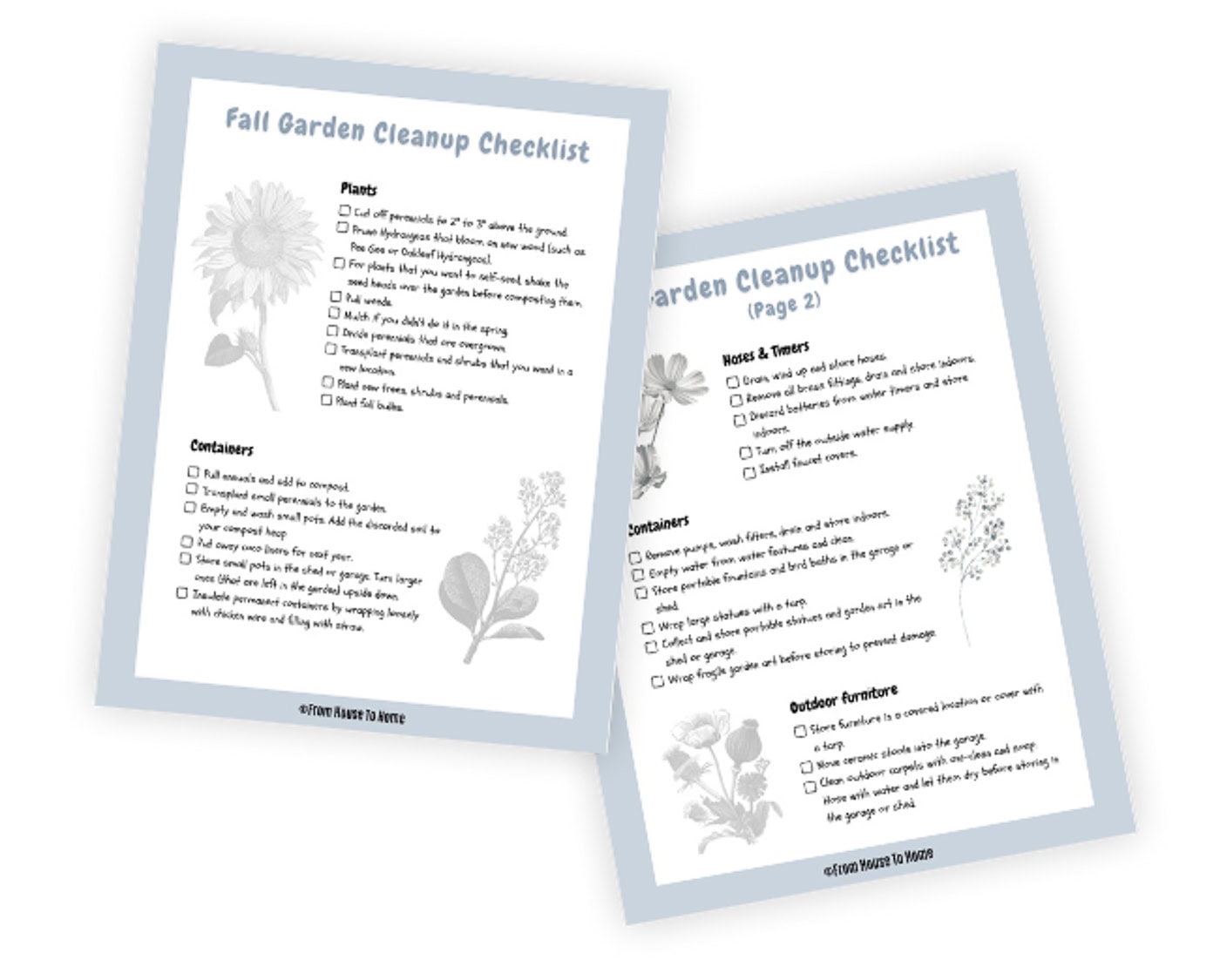 fall garden cleanup checklist