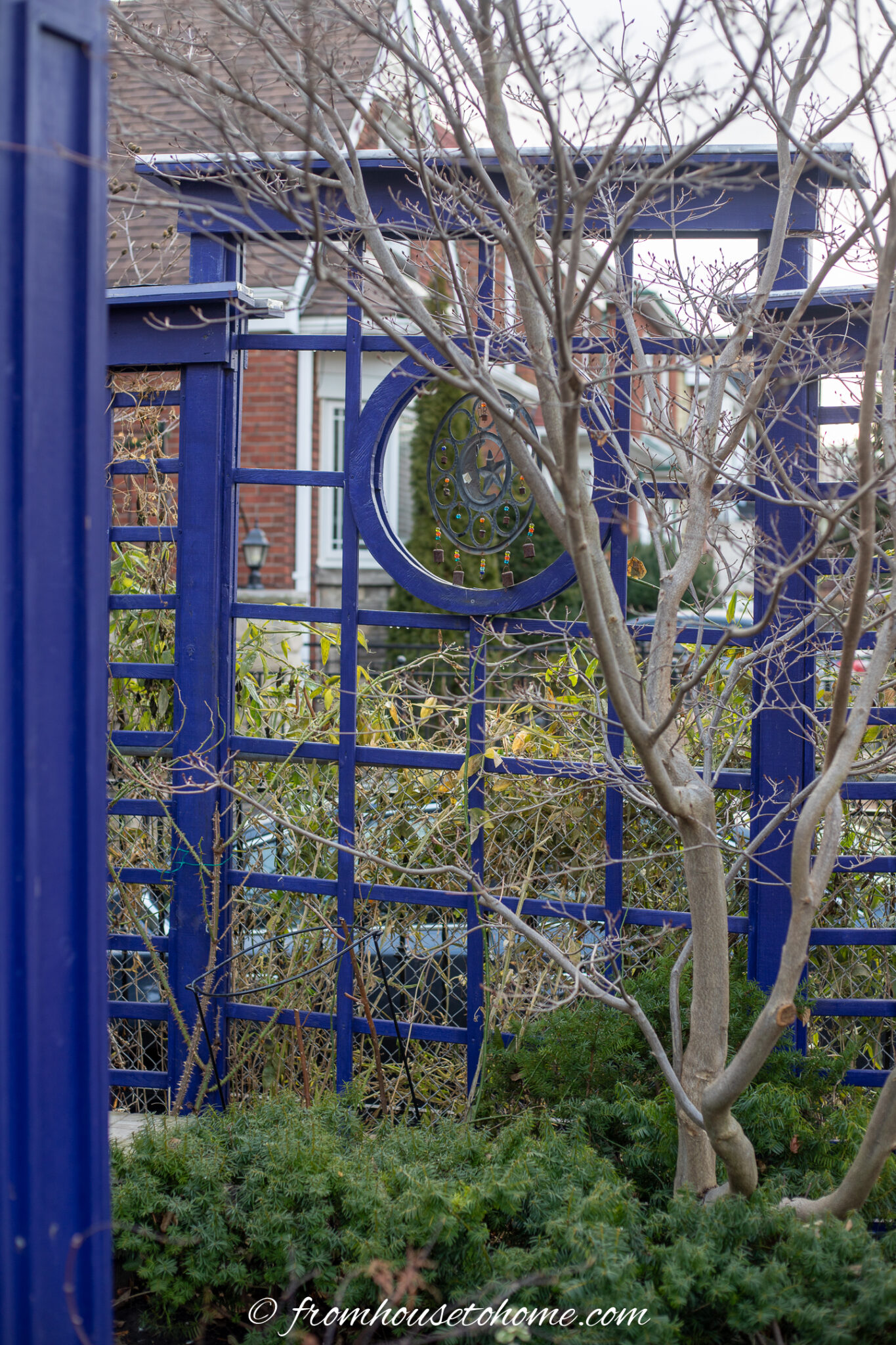 Painted trellis - From House To Home Garden