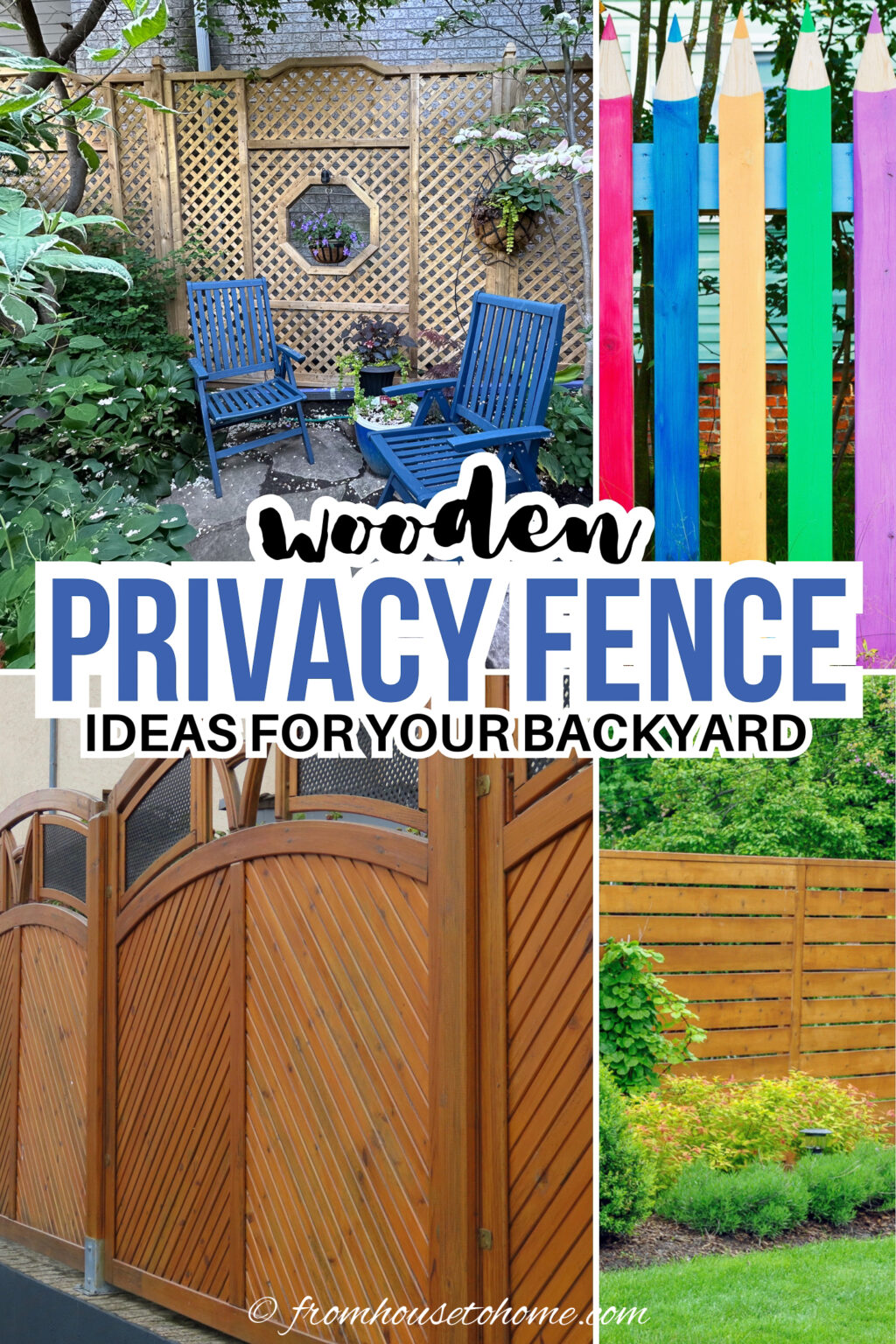 17 Wood Privacy Fence Ideas That Actually Look Good In Your Backyard