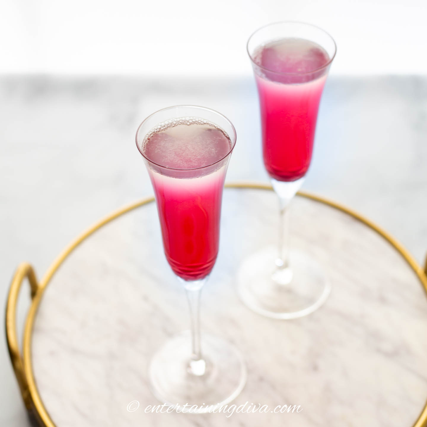 blueberry lemonade mimosas