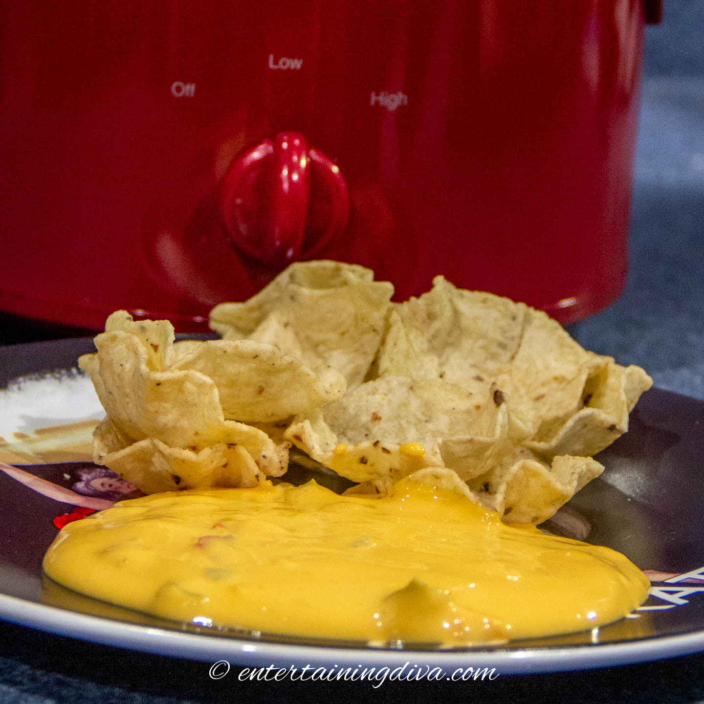 Two Ingredient Crock-Pot Cheese Dip