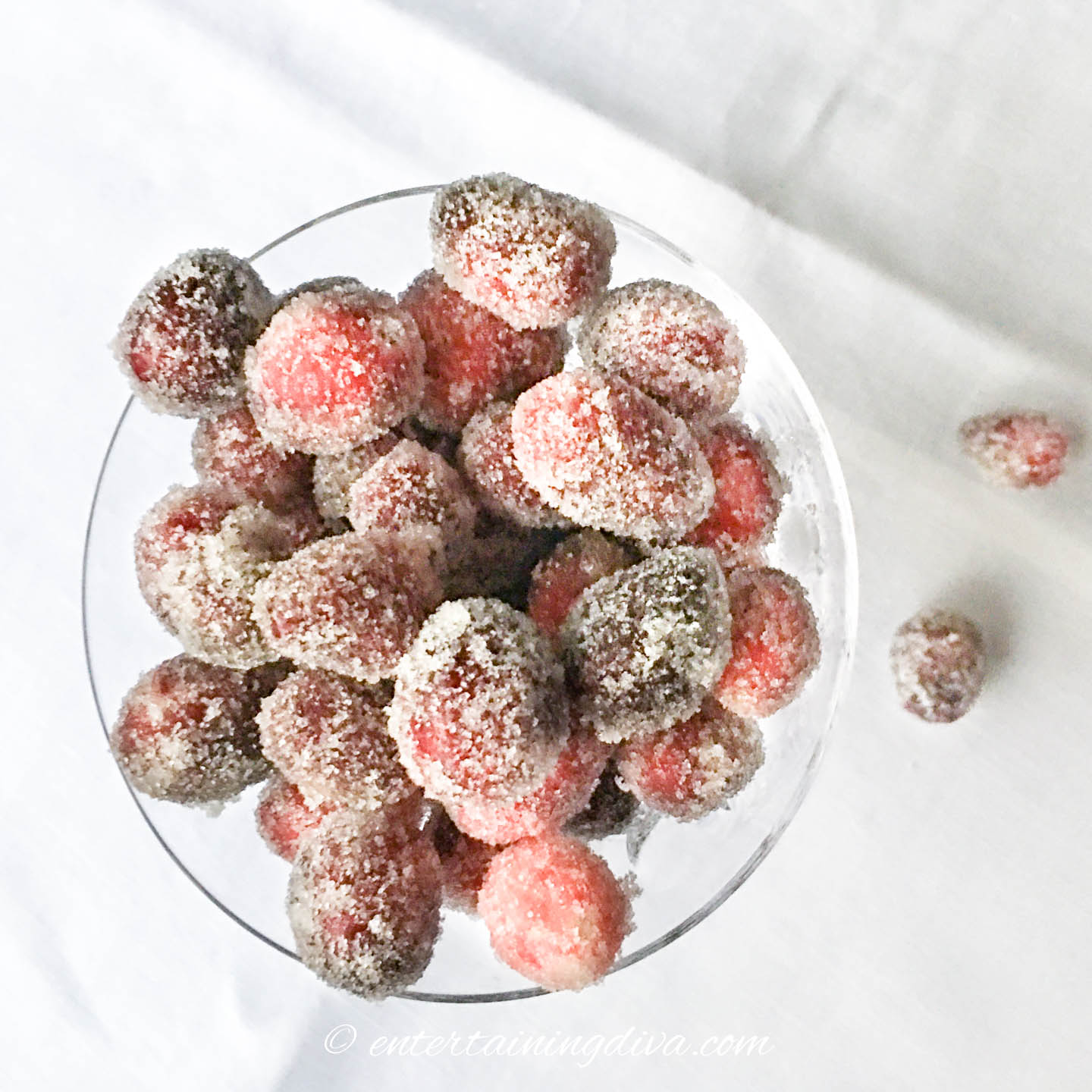 Sparkling Sugared Cranberries