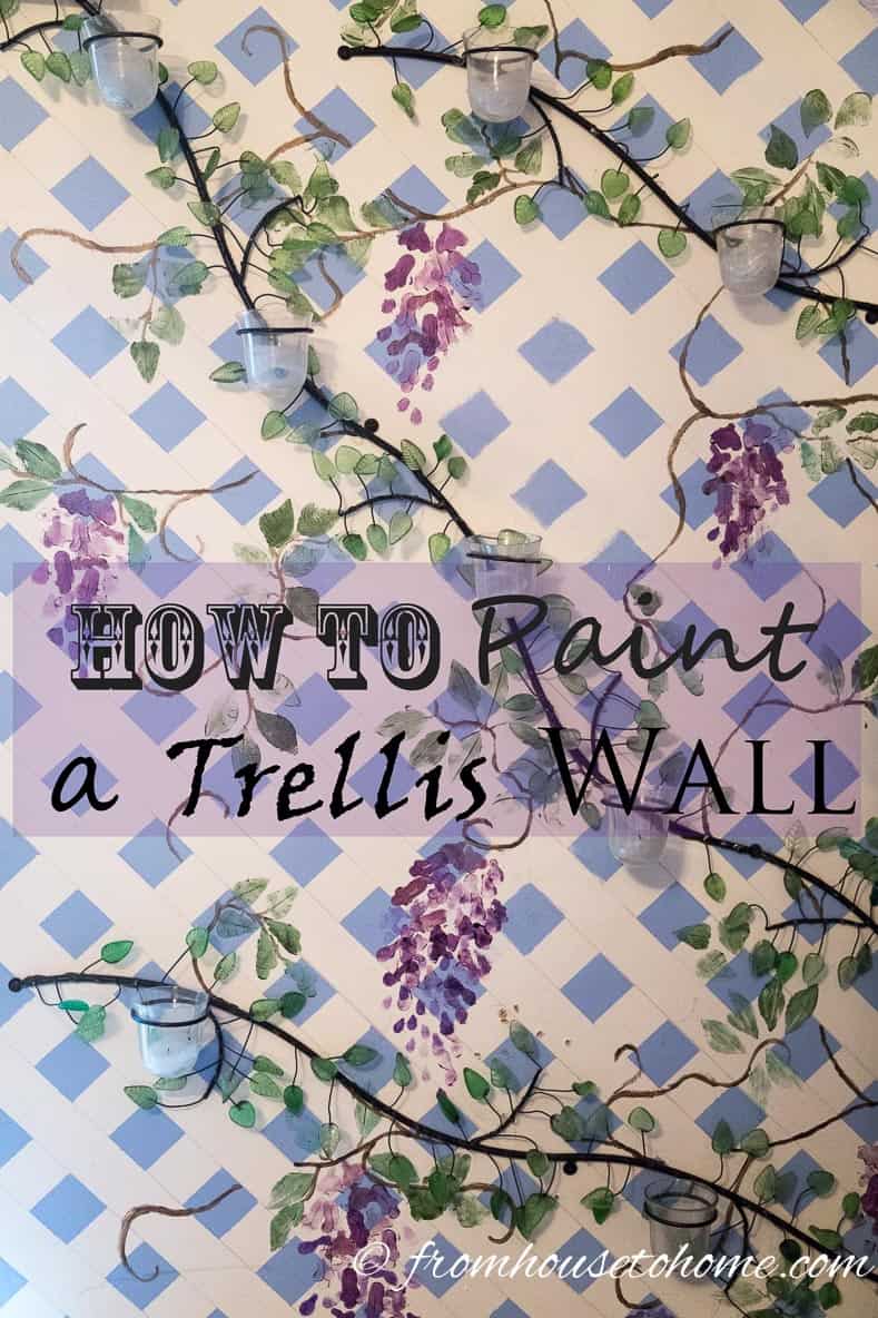 How To Paint a Trellis Wall