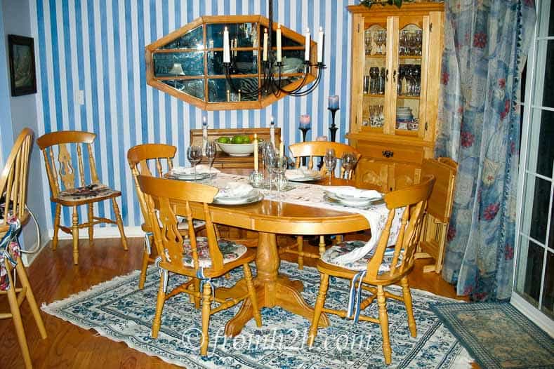 From Country To Contemporary {Dining Room Makeover} | www.fromh2h.com