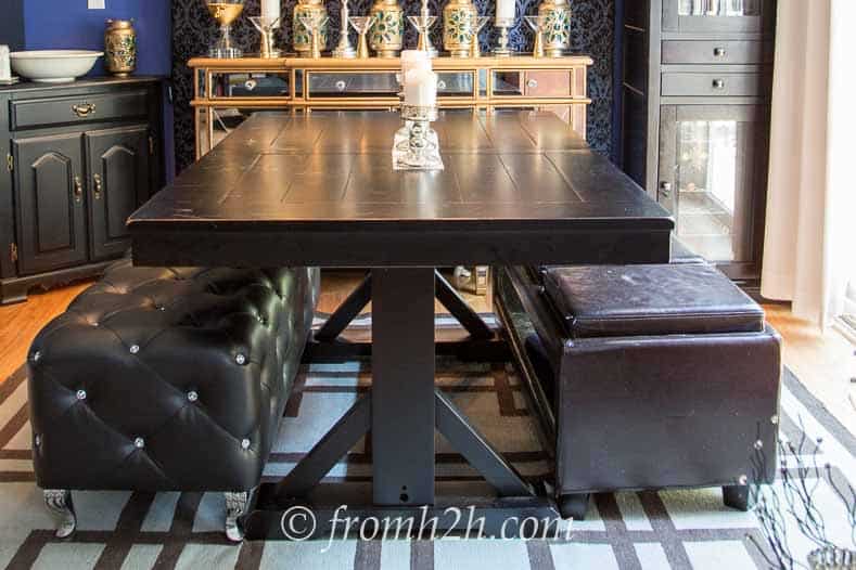 From Country To Contemporary {Dining Room Makeover} | www.fromh2h.com