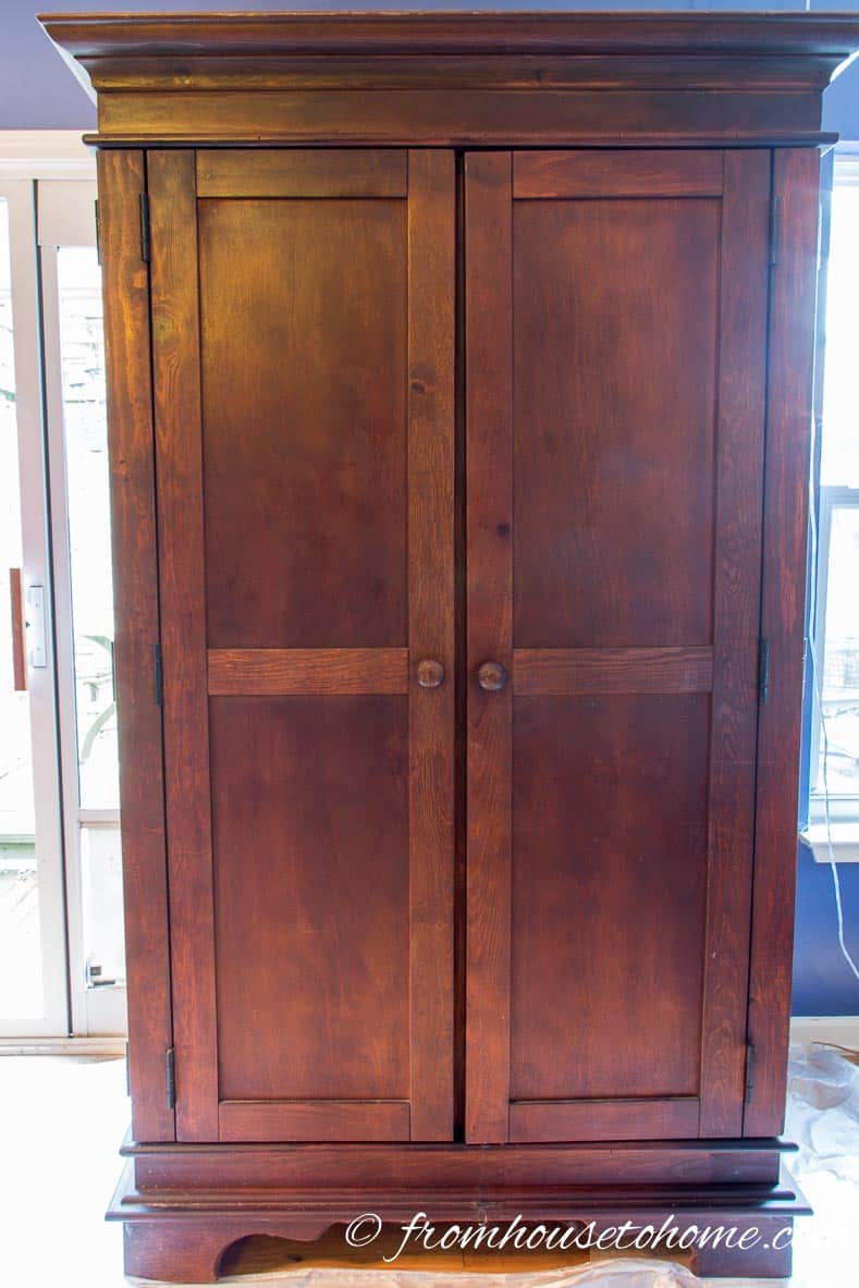 The armoire "before"