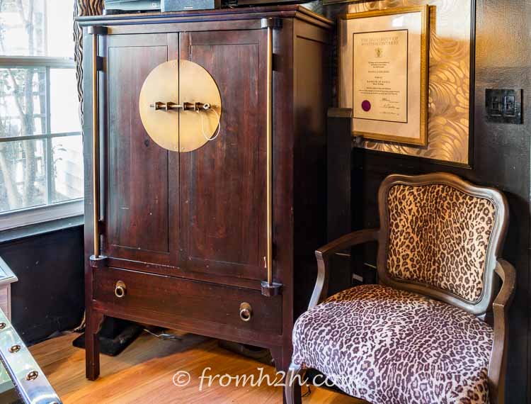Office armoire | The Making of a Library - A Home Office Makeover