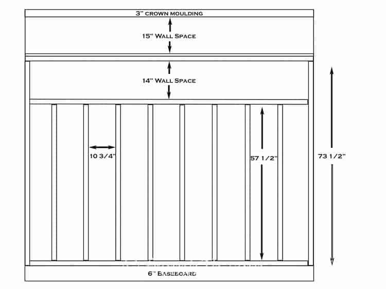 Board and batten wall plan | How To Make Craftsman Style Mouldings