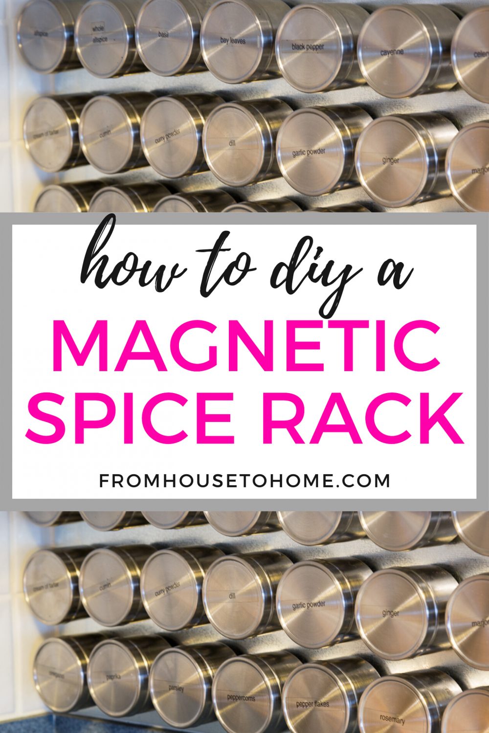 How To Make A DIY Magnetic Spice Rack