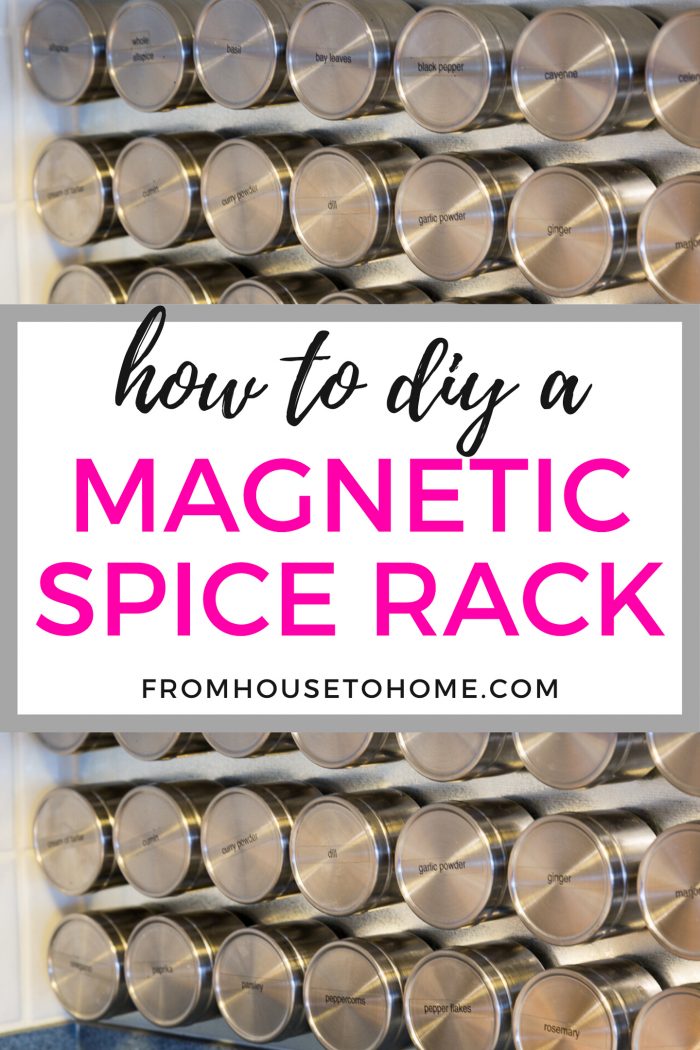 How To Make A DIY Magnetic Spice Rack