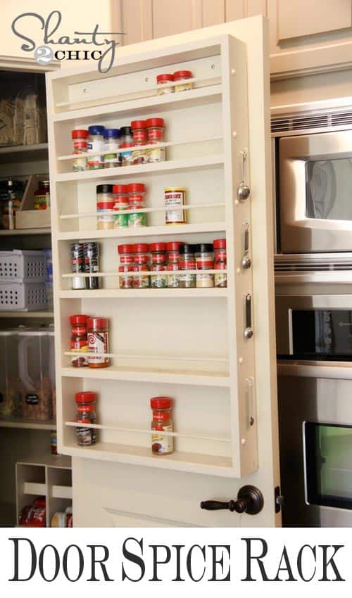 Kitchen Cabinet Door Spice Rack Storage by shanty-2-chic.com