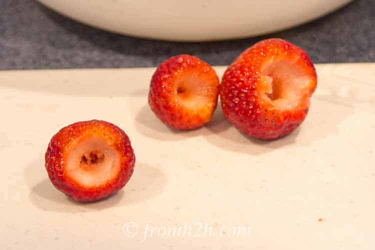 Hulled strawberries | Inexpensive Kitchen Gadgets That Make Cooking Easier