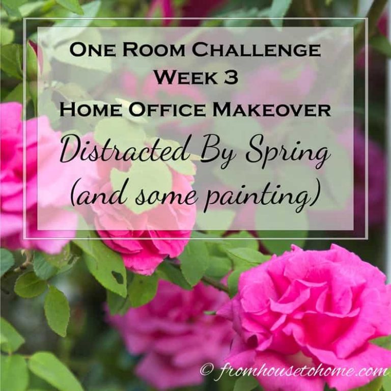 One Room Challenge Week 3 – Home Office Makeover: Distracted By Spring