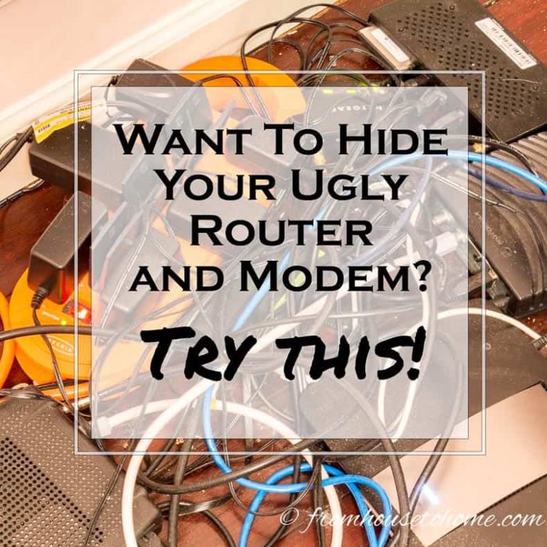 How To Hide Your Ugly Router and Modem