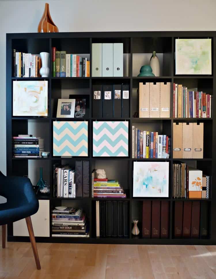 Hide Clutter On Shelves, How To Cover Open Shelves
