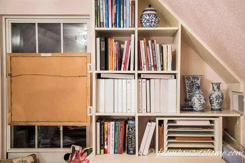 Hide Clutter On Shelves, How To Cover Open Shelves