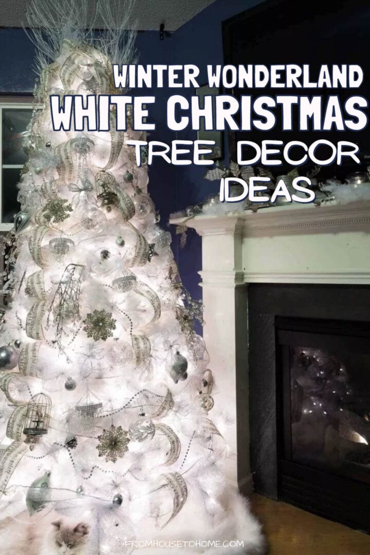 Winter wonderland white christmas tree