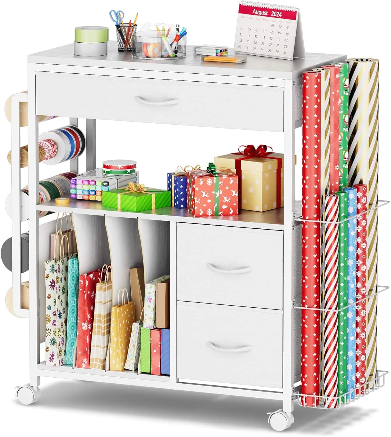 gift wrap cart
