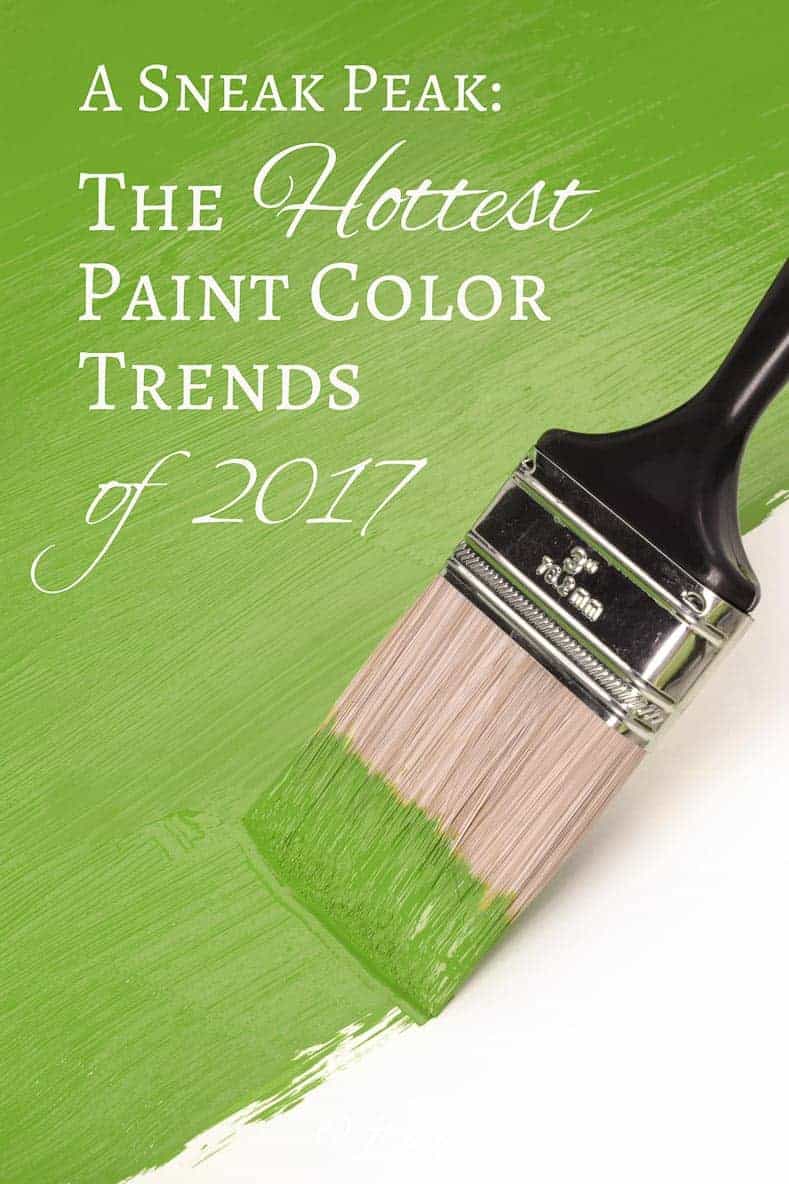 Sneak Peak At The Hottest 2017 Paint Color Trends | If you want to update a room in your home and need some inspiration for the color palette, take a look at the new paint color trends for 2017.