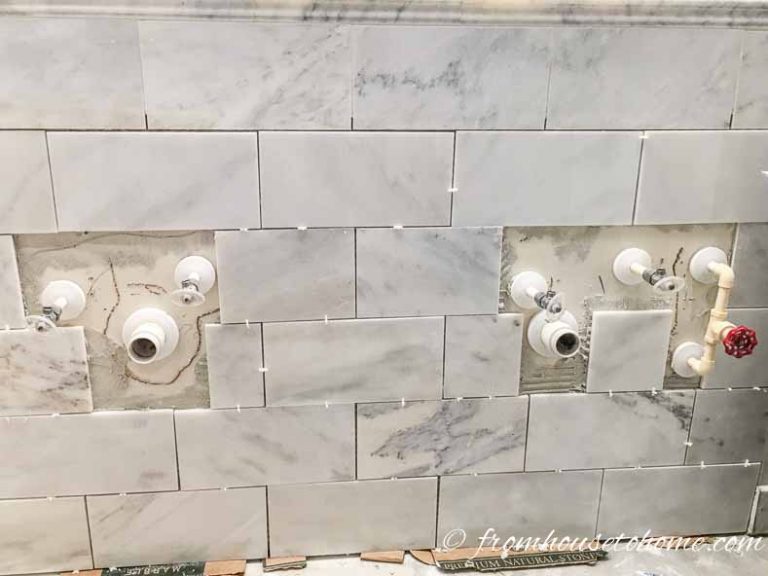 One Room Challenge, Week 4: Master Bathroom Makeover Tiling