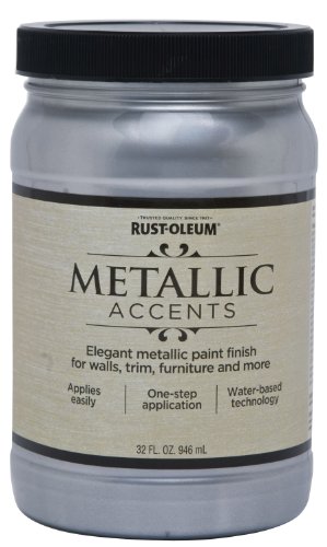 Silver metallic paint can