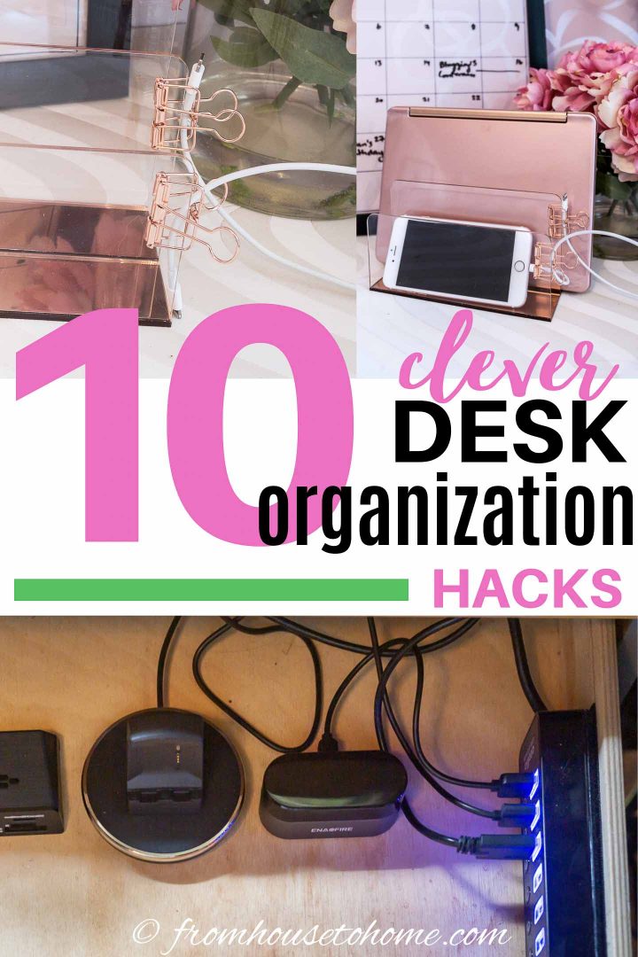 10 clever desk organization hacks