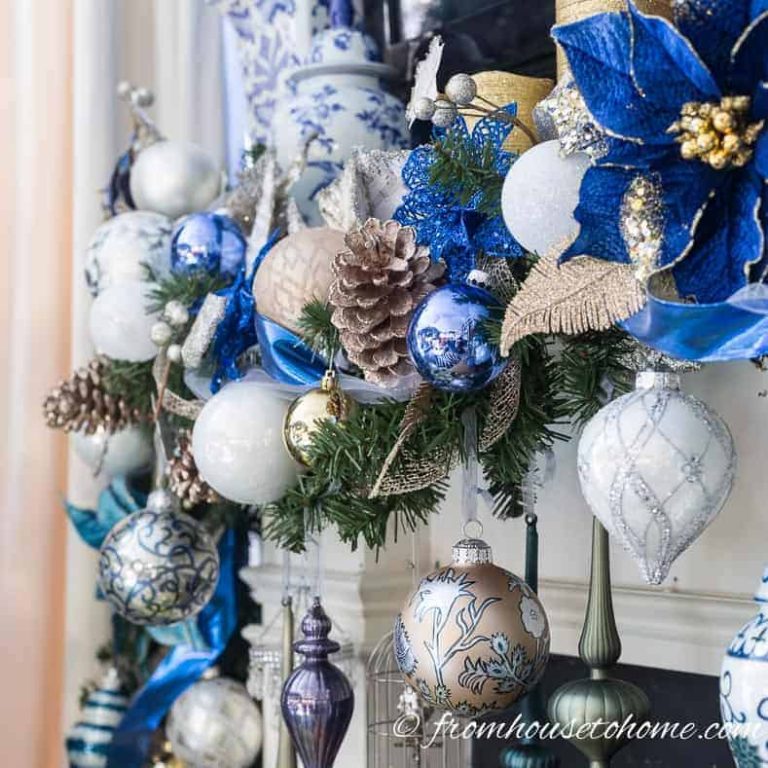 How To Make A Christmas Garland For The Fireplace Mantel