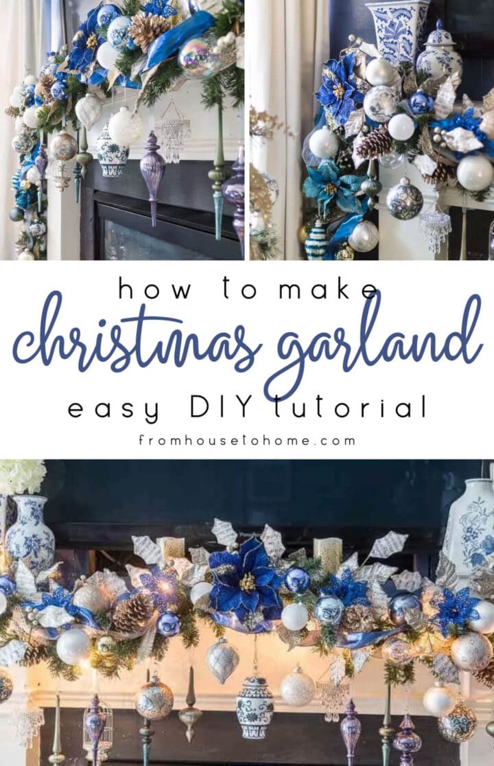 Easy DIY tutorial for a christmas garland