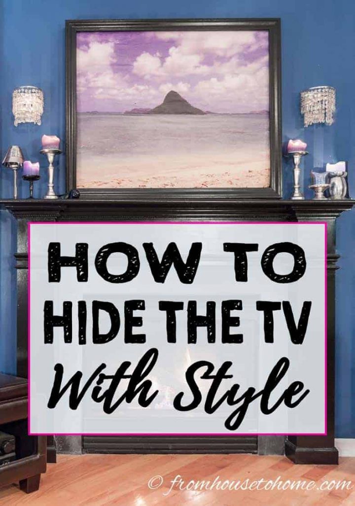 how to hide the TV with style