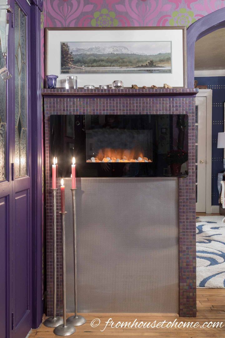 Contemporary electric fireplace